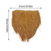 Panel De Techo De Palma Simulada Para Decoración De Jardín Y Paisaje Material De Paja Inflamable Resistente a La Quema Tapete De Techo DIY Para El Hogar - details 0