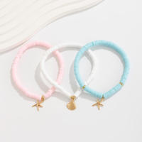 PuRui Anklets De Color Dorado Con Estrella De Mar Para Mujeres Conjunto De 3 Piezas Joyería Casual Para Playa Y Fiestas - details 6