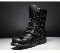Botas De Ciclismo Para Hombres De Cuatro Estaciones Botas De Motocicleta Al Aire Libre De Talla Grande Altas En Cuero Casual Antideslizantes Estilo Británico - details 18