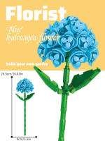 Bloques De Construcción Para Niñas Y Niños Series De Ramas De Flores Coloridas Adornos Para Escritorio De Hogar Juguetes Educativos De Artesanía Con Micro Bloques De Plástico ABS - details 12