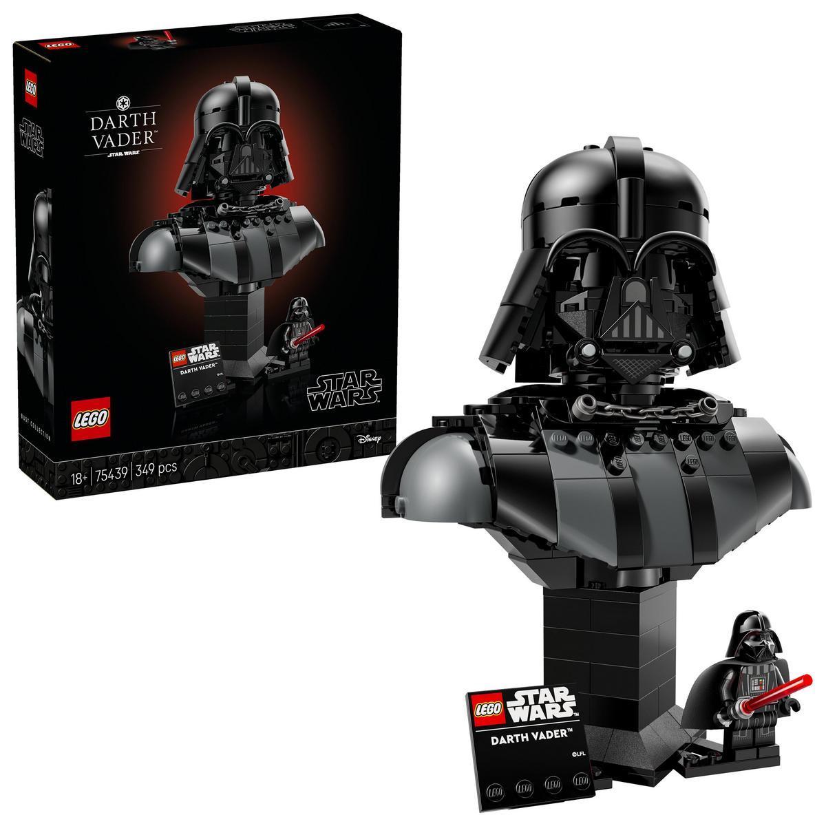 LEGO® 75439 Star Wars Busto de Darth Vader - Modelo con Minifigura y Espada Láser