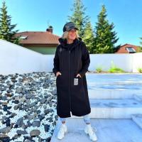 Nueva Chaqueta Larga Elegante Para Mujer 2025 Otoño Invierno Cálido Y Grueso Con Capucha Color Sólido Y Bolsillos De Terciopelo Chaqueta De Windbreaker - details 4