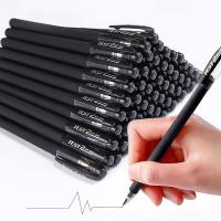 Lote De 10/20 Bolígrafos Gel Neutrales 0.5mm Negros Para Oficina Y Escuela. Escritura Suave Y Rápida Secado Para Negocios Y Uso Diario - details 0
