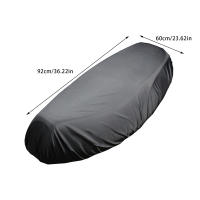 Cubierta De Asiento Para Motocicleta Universal Flexible Impermeable Protectora Contra Polvo UV Y Sol Negro 210D Accesorios De Motocicleta - details 13
