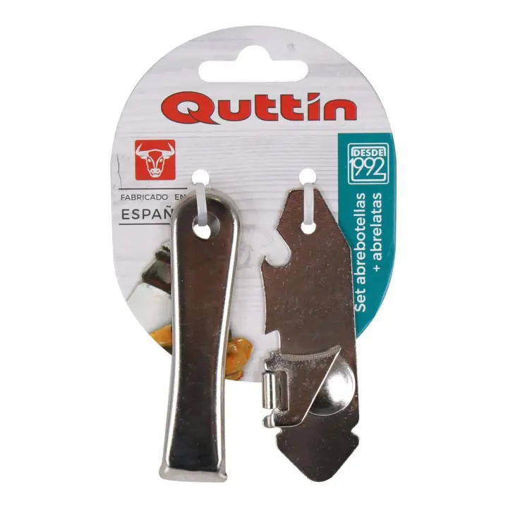 Quttin - Set de Abrelatas y Abrebotellas de 8cm Herramientas de Cocina Multifuncionales - 1