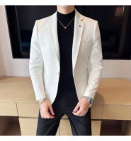 Nueva Moda Chaqueta De Veludo De Ciervo Para Hombre Corte Slim Ajustado Elegante Y Lujo Chaqueta De Negocios Casual Boda Talla Grande Hasta 4XL-S - details 3