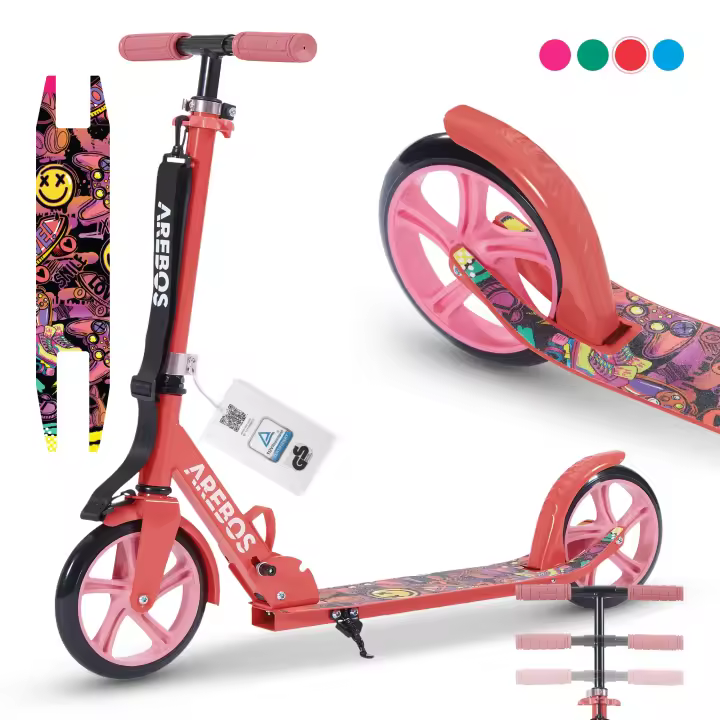 AREBOS patinete scooter ciudad scooter niños scooter adultos scooter - 1