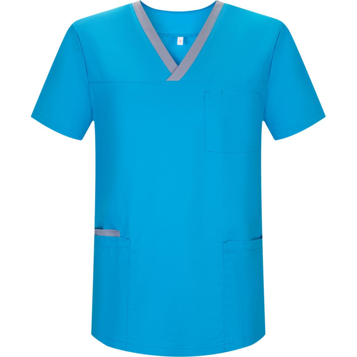KAIXUAN VICTORY - Casaca Sanitaria Unisex Multicolor de Uniforme Médico Estética Veterinaria - Serie G713