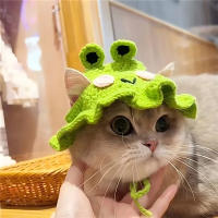 Gorro De Perro Y Gato Hecho a Mano Ajustable Gorro Tejido Para Cabeza De Perro Bebé Accesorio De Fiesta Y Fotografía - details 3