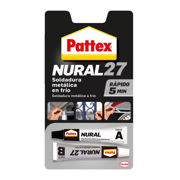 Soldadura metálica en frío rápida Nural 27 de Pattex - 1