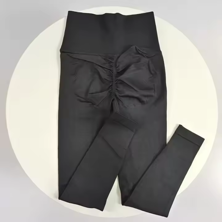Nuevas Leggings De Yoga Para Mujer De Color Sólido Con Cintura Elástica Tallas Pequeñas Sin Costuras Levantadoras Y Adelgazantes De Piernas Fitness De Longitud Del Tobillo - 1