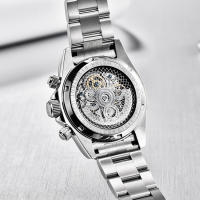 Reloj Mécanico De Lujo PAGANI DESIGN Para Hombre Con Bisel De Cerámica Arco Iris Resistente Al Agua De Acero Inoxidable Y Correa De Goma - details 15