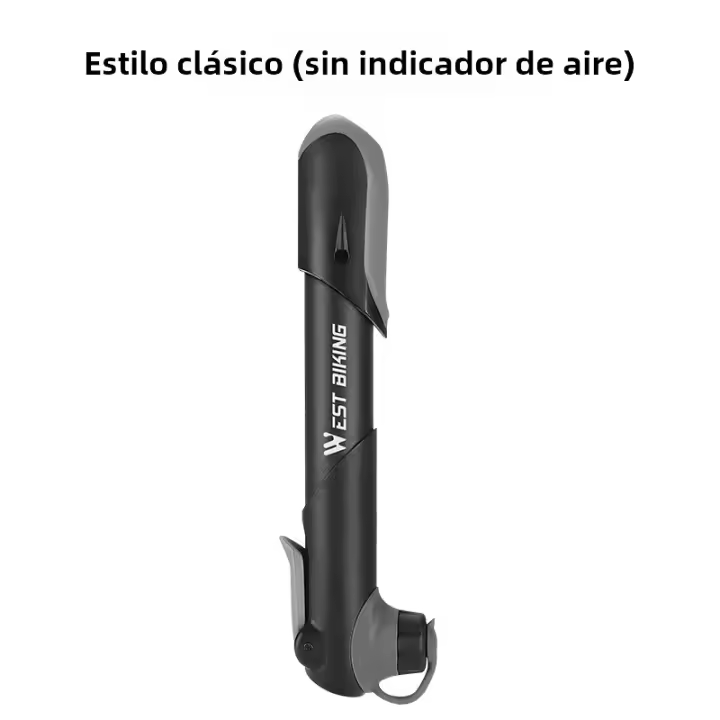 NEUMÁTICO DE BICICLETA WEST BIKING 100PSI Bomba De Mano De Alta Presión Universal Para Ruedas De MTB Y Carretera Con Valvulas Schrader Presta - 1