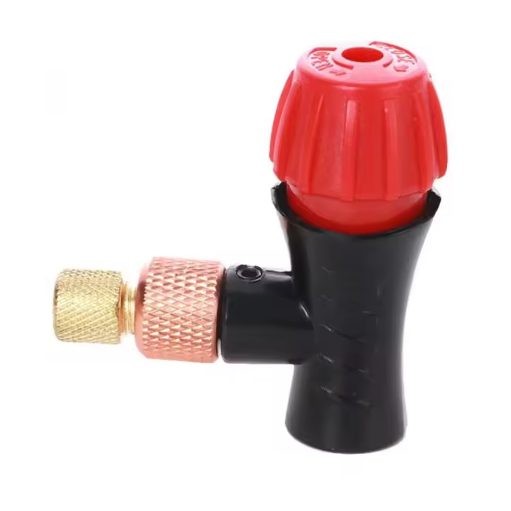 Perfeclan Cabezal De Inflador De CO2 Portátil Para Bicicleta Accesorios De Neumáticos Compatible Con Presta Y Schrader Pump De Aluminio - 1