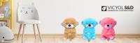 VICYOL S&D Peluche para Dormir. Felpa Alivia Ansiedad.Nutria Bebé con Movimiento y Respiración con Luces y Sonidos Relajantes para Niños y Bebés. - details 0