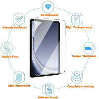 2 Piezas Protector De Pantalla Para Samsung Galaxy Tab A9 8.7 Pulgadas Vidrio Templado HD Antigolpes Y Antiarrugas - details 1
