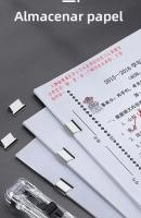 Nueva Estapadora Con Clip De Presión Y Distribuidor De Cinta Para Desmontaje De La Pinza De La Estapadora Suministros De Oficina Set De Escritorio Estapadora Mini Material De Goma - details 4