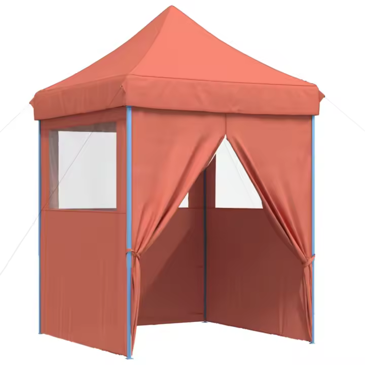 vidaXL Tienda de fiesta plegable Pop-Up 4 paredes laterales tienda Color Burdeos,  orange,  Terracota y mas - 1
