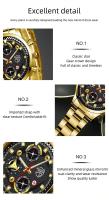 DEYROS Conjunto De 3 Relojes De Pulsera De Lujo Para Hombre Estilo Casual Y Deportivo Cuarzo Accesorio De Moda Y Negocios - details 4
