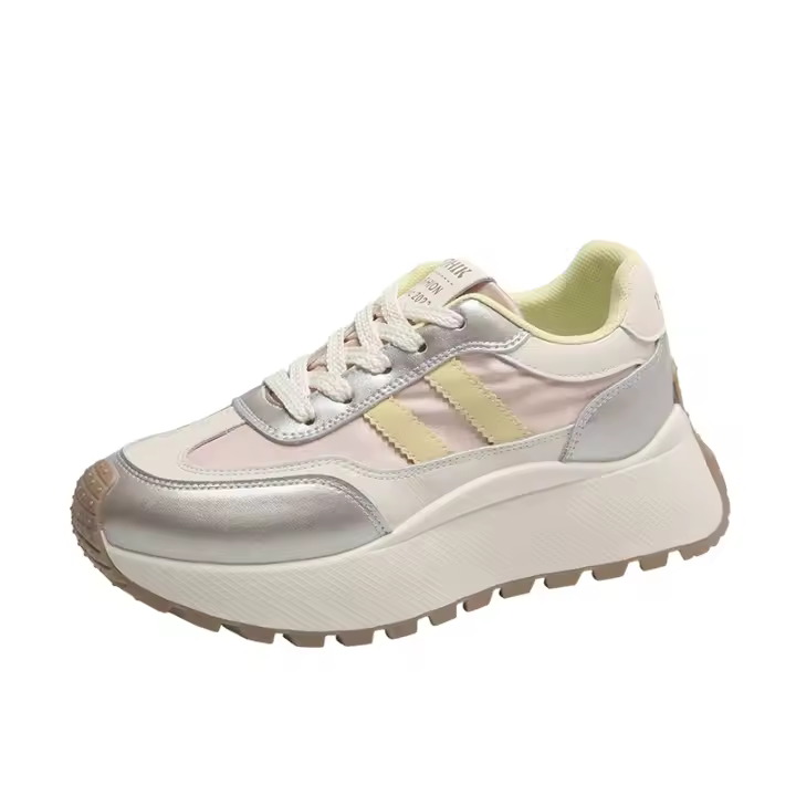 Zapatillas De Correr Para Mujer Retro Plataforma Ligera Transpirables Deporte Casual Zapatos De Muffin Estudiante Nuevo 2024 - 1
