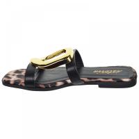 ISTERIA 25099 001 Sandalias planas de Mujer 36024 25V ESCLAVA ADORNO METAL NEGRO - details 5