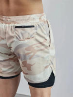 Shorts De Correr Para Hombre Camuflaje 2 En 1 Secado Rápido Entrenamiento De Gimnasio Shorts De Verano Para Deporte Y Fitness - details 14