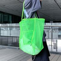Bolsa De Playa Para Mujer Extra Grande Capacidad Con Diseño Sencillo Organizador De Viaje Para Juguetes De Arena Y Picnic - details 10