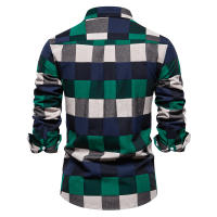 Camisas básicas que combinan con todo para hombre, camisas de algodón de manga larga a rayas a la moda, tops para hombre, novedad de otoño - details 12