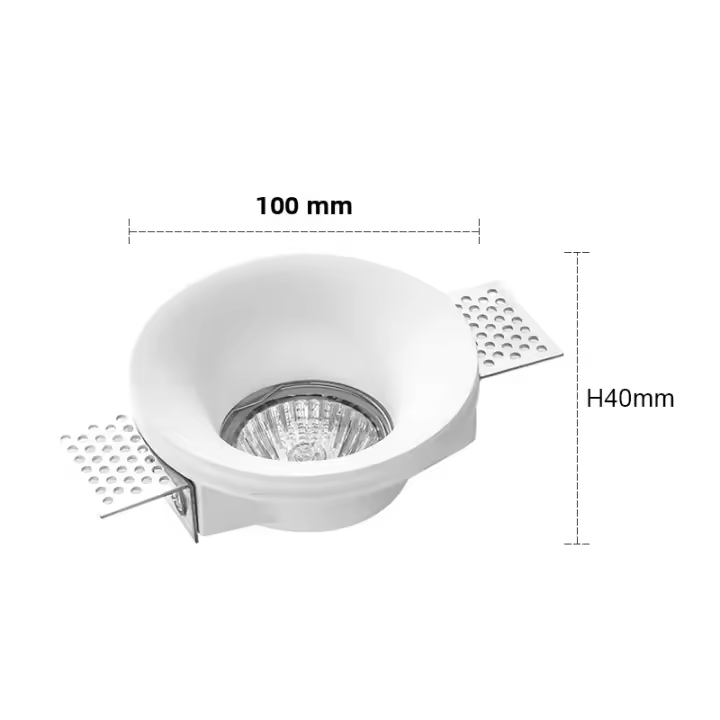 Lámpara De Techo Integrada LED Antigolpe Revestimiento De Gypsum GU10 Para Sala De Estar Dormitorio Pasillo Iluminación Doméstica - 1