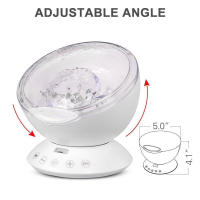 Luz Nocturna Decorativa Para Niños LED Proyector De Oceano Con Control Remoto Y Reproductor De Música Regalo Ideal - details 8