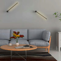 ALPINALUZ Aplique de pared minimalista lineal "AXIS"  60cm 10W - Rotatorio 360º  Giratorio Blanco Cálido 2700K LED - details 0