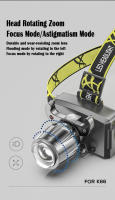 Linterna Frontal LED Recargable USB T6 Potente Y Impermeable Para Pesca Caza Y Camping Batería 18650 Lámpara Frontal De Camping - details 5