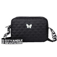 Bolso Cuadrado Pequeño De Nailon Para Hombre Y Mujer Con Flecos Y Forma De Diamante Bolsa De Hombro Cruzada En Forma De Lazo Para Cámara - details 4
