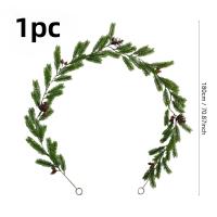 Guirnalda De Pino Artificial Para Navidad Con Bayas Rojas Y Conos 70.87 Cm Decoración Realista Para Casa De Vacaciones Escritorio Armario Estante De Chimenea Y Hogar Exteriores - details 9
