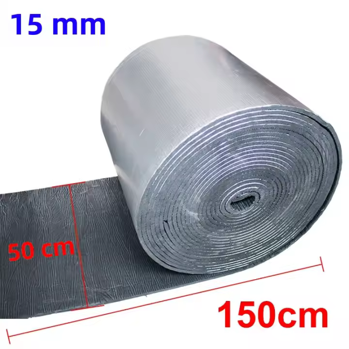 Alfombra De Aislamiento Acústico Y Calor Para Coche 100/150/200/300cmx50cm Dampening Mat Para Capó Motor Puerta De Coche Material De Esponja De Goma - 1