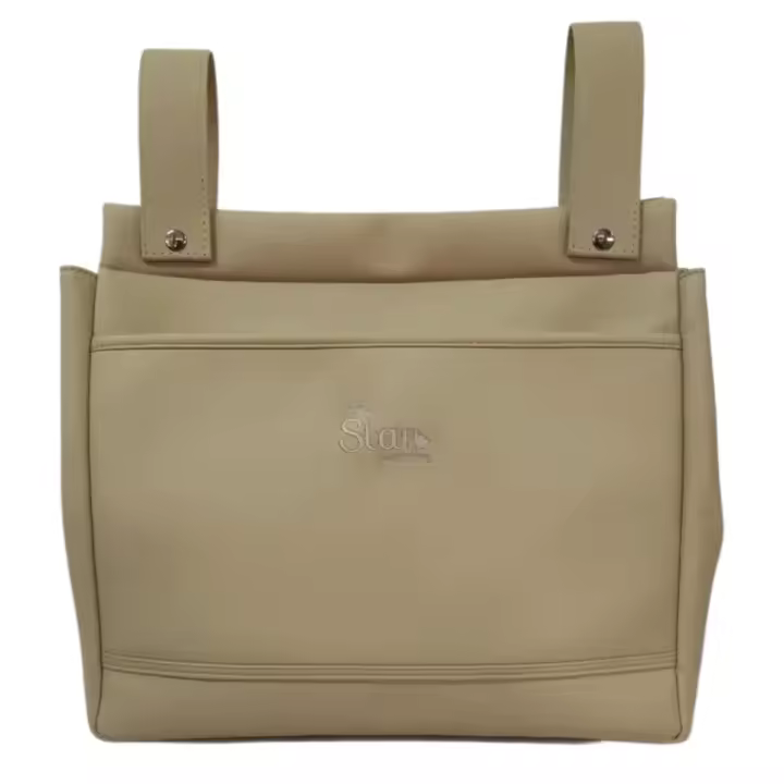 Bolso panera de ecopiel Babystar (13x34x33cm) para silla de paseo universal colección Classic - 1