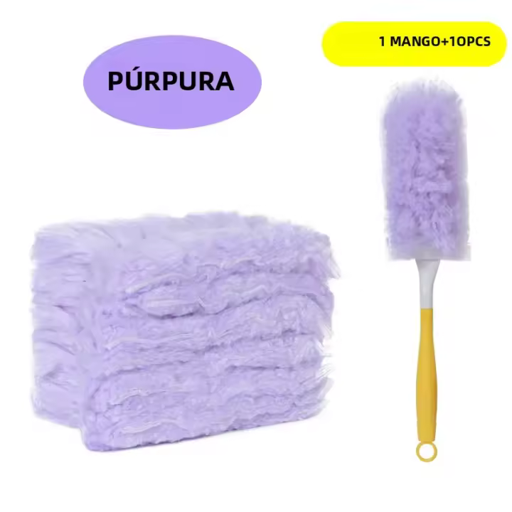 Recogedor De Polvo Doble Cara 360° Electrostatíaco Para Limpieza De Polvo Y Araña Disponible En Tabla De Pollo Plumas De Pato Recogedor De Polvo Desechable - 1