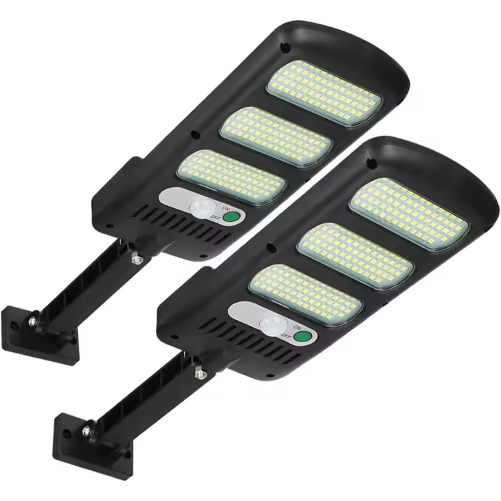 Luces solares para exteriores, paquete de 2 luces de seguridad para exteriores con 213 LED - 1