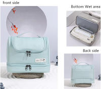 Nueva Bolsa De Maquillaje Para Mujer Organizador De Viaje Oxford Seco Y Húmedo Bolso De Cosméticos Necessaries Estuche De Toallas De Baño - details 15