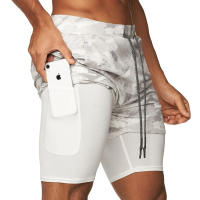 Shorts De Correr Para Hombres 2 En 1 Doble Capa Secado Rápido Deporte Fitness Short De Entrenamiento Camuflaje Talla M-3XL - details 50