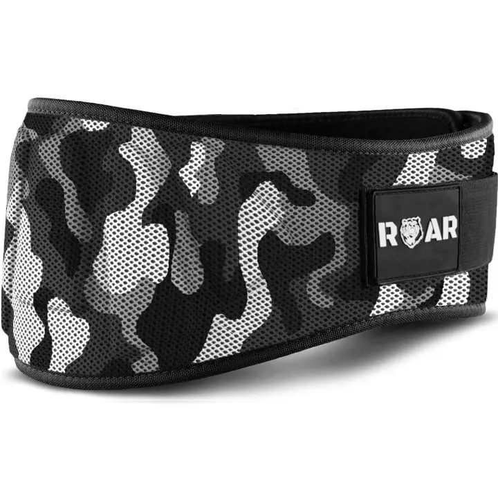 Roar® Cinturón Lumbar Gimnasio, Cinturon gimnasio hombre y mujer, Cinturon halterofilia, Powerlifting, Levantamiento Peso, Musculacion, Cinturon gym hombre, Cinturon pesas - 1