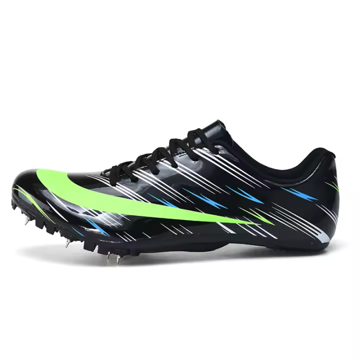Zapatos De Entrenamiento De Atletismo Health Spike Para Hombres Y Mujeres En Competencias De Larga Distancia Corrida Y Salto 2218 Microfibra PU CANVAS Técnica ForMotion Suela De Goma Mesh (Air Mesh) Negro Blanco Tallas 36-46 - 1