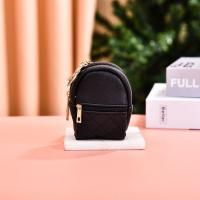 Mini Monedero De Cuero PU Para Mujer Y Niñas Con Cierre De Cremallera Y Llavero Portátil Colgante De Billetera Pequeña En 4 Colores - details 0
