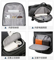 Mochila de moda para hombre, mochila de viaje de ocio, multifuncional, de gran capacidad, impermeable, para ordenador - details 4