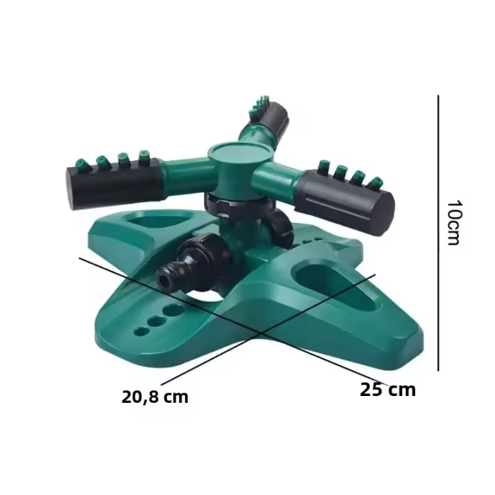 Sistema De Riego Automático Para Jardín 360 Grados Rotativo Con 4 Boquillas Modos De Agua Diferentes Suministros Para Yarda Y Jardín - 1