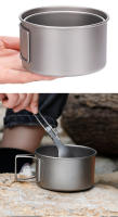 Tiartisan Tazón De Titanio Ultra-ligero Plegable Portátil Para Exteriores Camping Picnic Contenedor De Alimentos Con Bolso De Malla - details 2