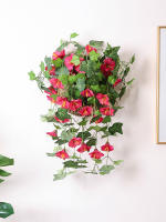 Artificial Vines Morning Glory Plantas Colgantes Falsas Para Decoración De Hogar Jardín Muralla Cerca Decoración De Boda Al Aire Libre Y Macetas - details 0