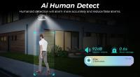Cámara IP Inteligente WiFi 4K 8MP Panorámica 180° Ángulo De Vista Amplio Exterior CCTV Visión Nocturna Color AI Vigilancia De Video Para El Hogar - details 4
