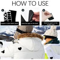Parche Reparación Impermeable Para Abrigos Y Pantalones De Plumón Autoadhesivo En Diferentes Formas Lavable Tejido Para Ropa - details 4