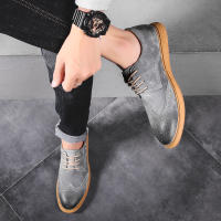Zapatos De Cuero Genuino Para Hombre Zapatos De Negocios Retro Zapatos Formales Talla Grande De Alta Calidad Zapatos Casuales Con Diseño De Brogues - details 12